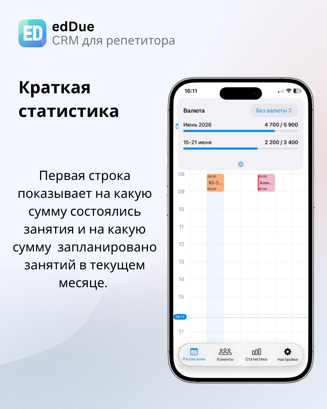 Краткая статистика за текущий месяц